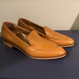 Everlane Cognac Leather Slip-On Loafers